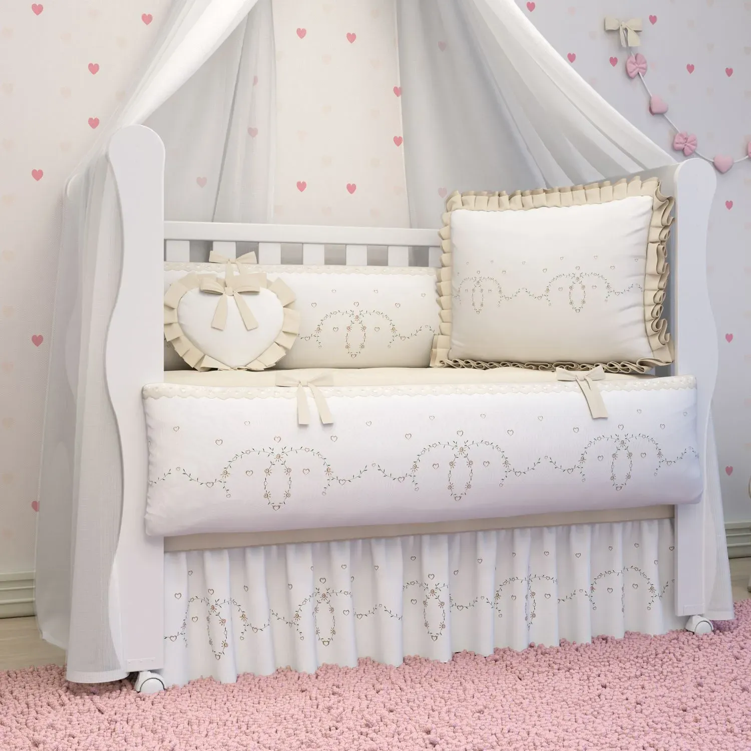 Kit Berço Alice Bege