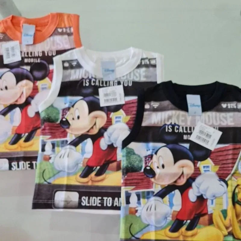 Regata Bebê Mickey G Cores e Modelos Sortidos