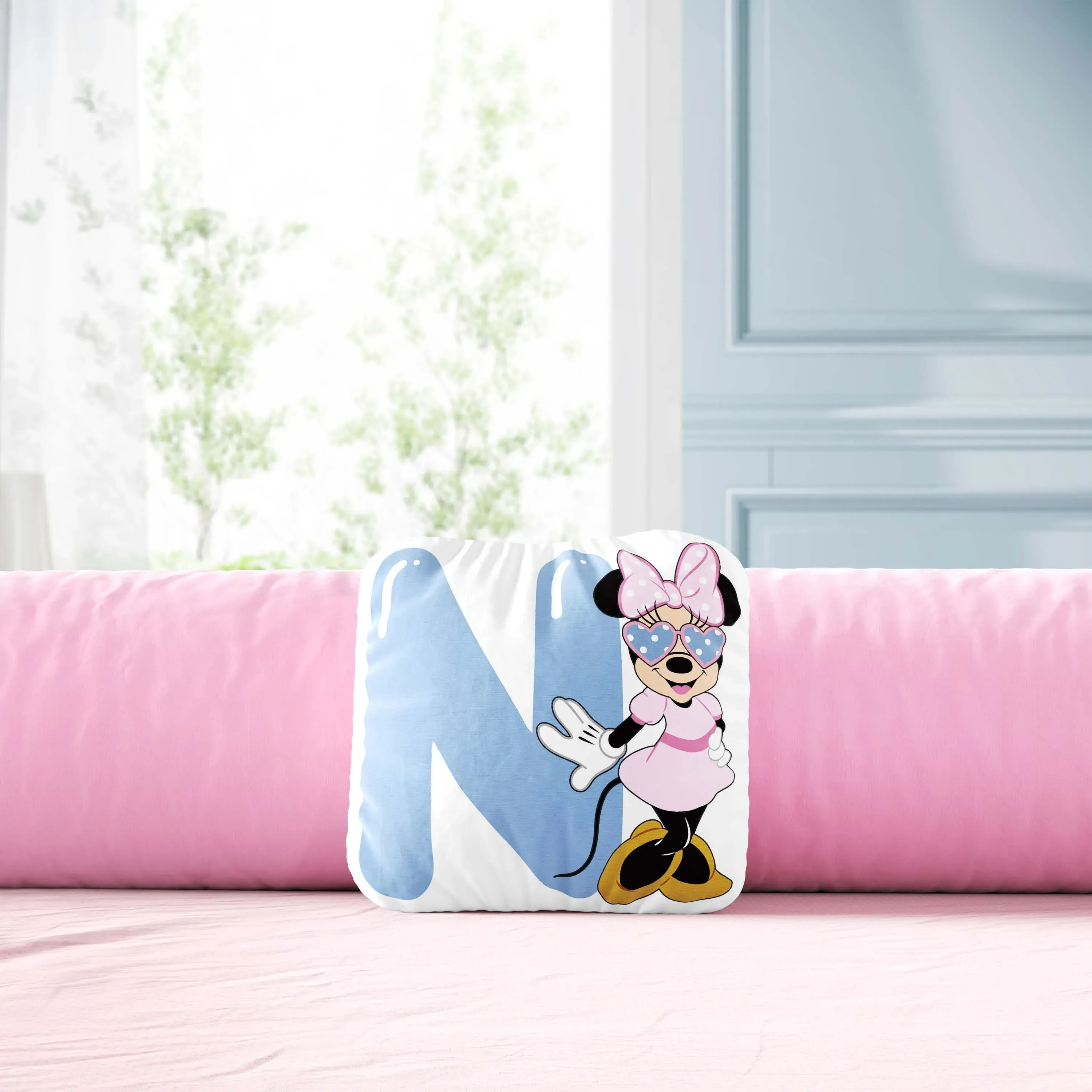 Almofadas Minnie Alfabeto N
