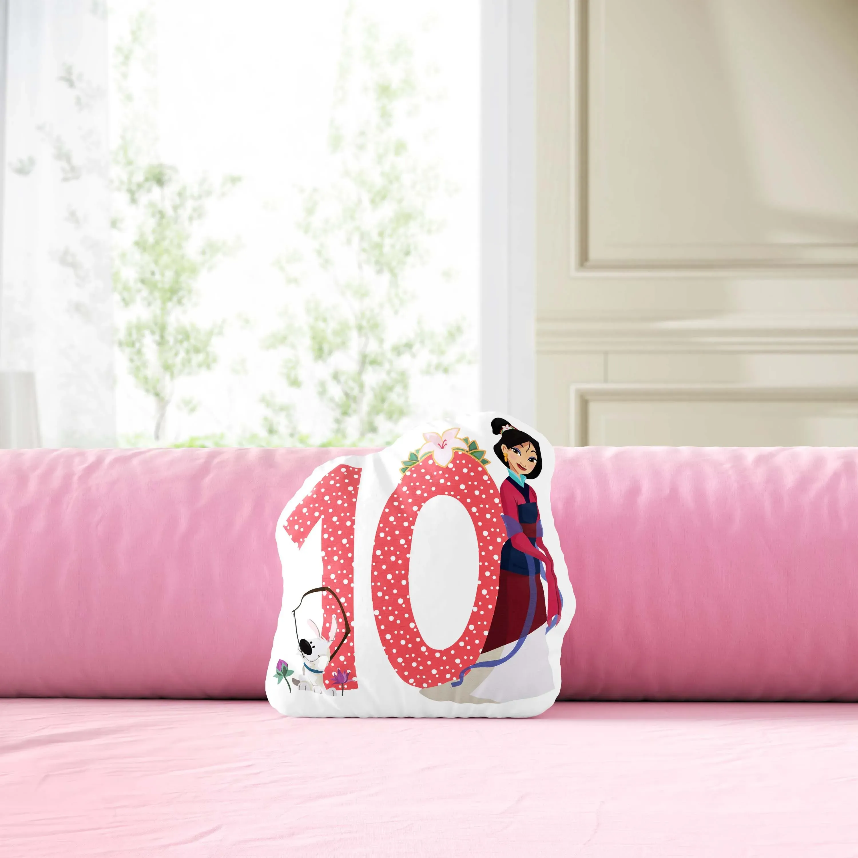 Almofada Mesversário 10 meses Princesas Disney