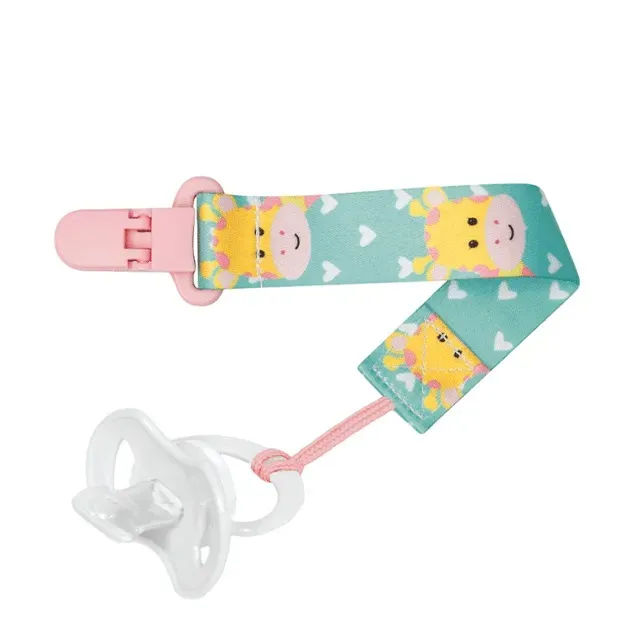 Prendedor de Chupeta Animal Fun Girafa
