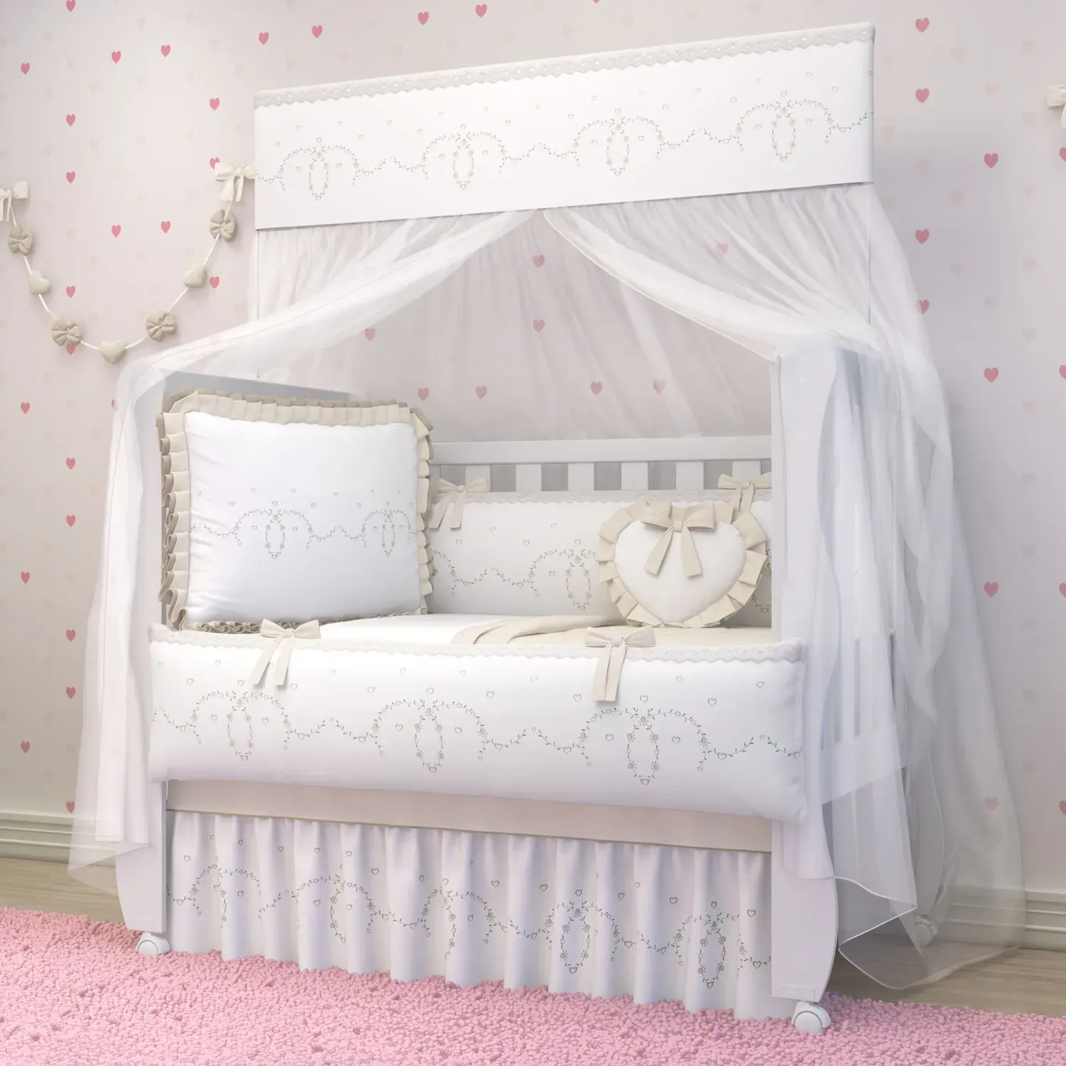 Kit Berço Alice Bege