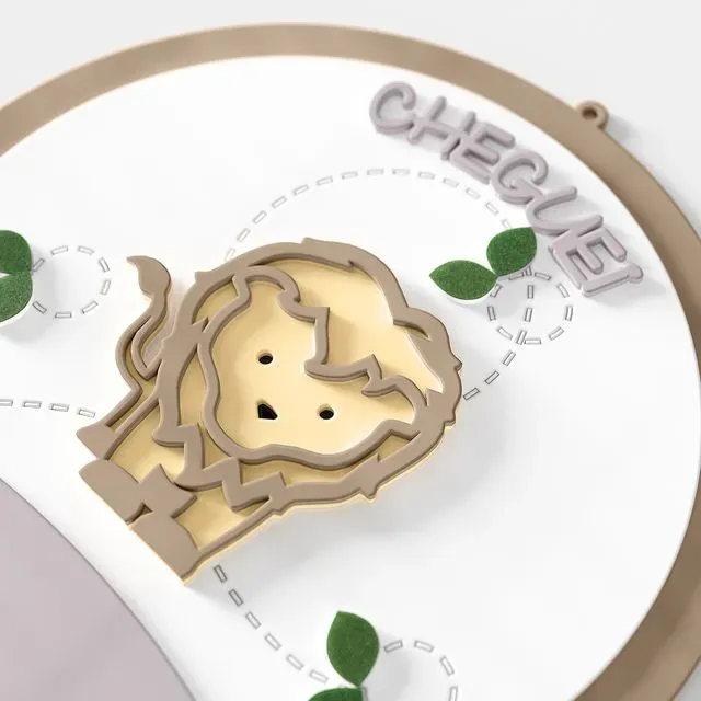 Porta Maternidade Personalizado Safári Baby - Dom