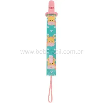 Prendedor de Chupeta Animal Fun Girafa