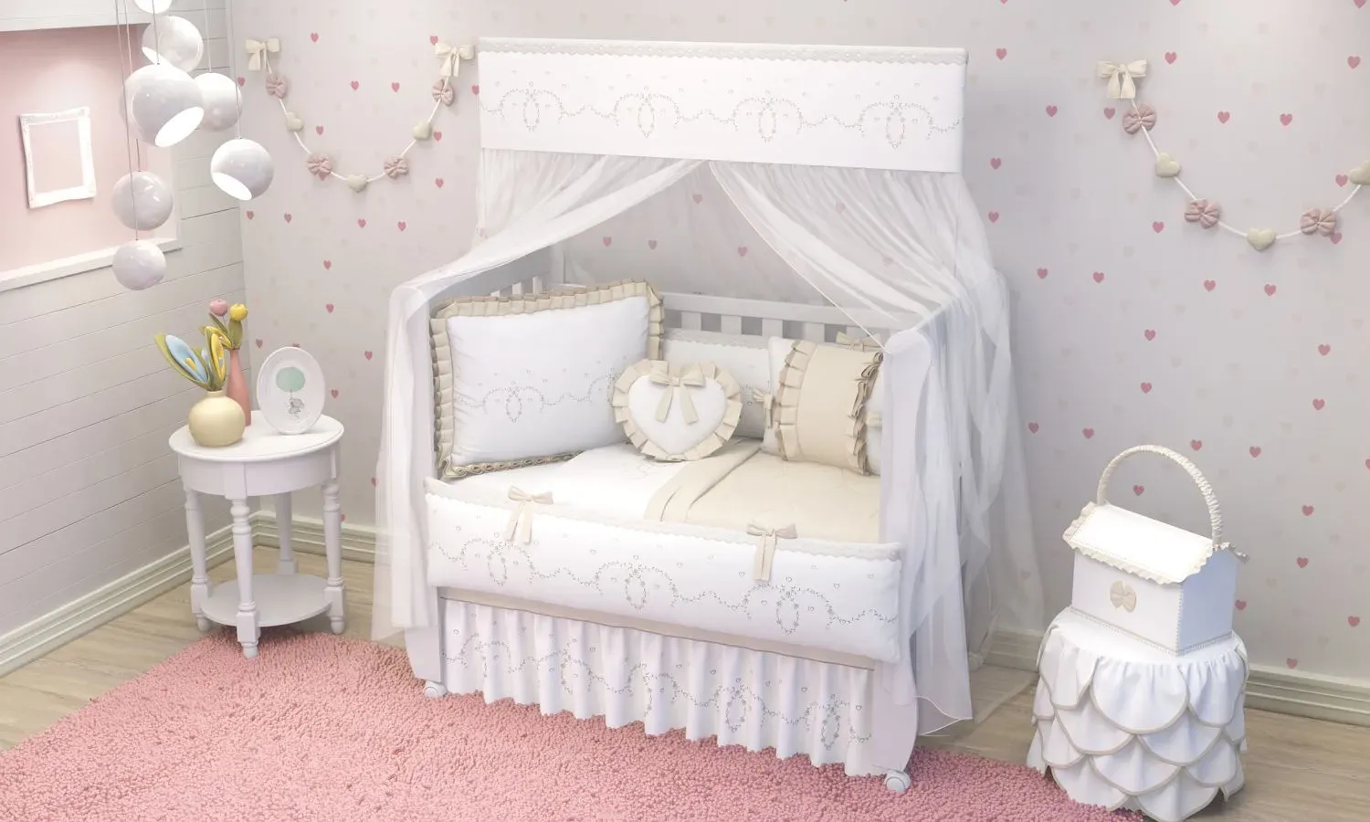 Kit Berço Alice Bege