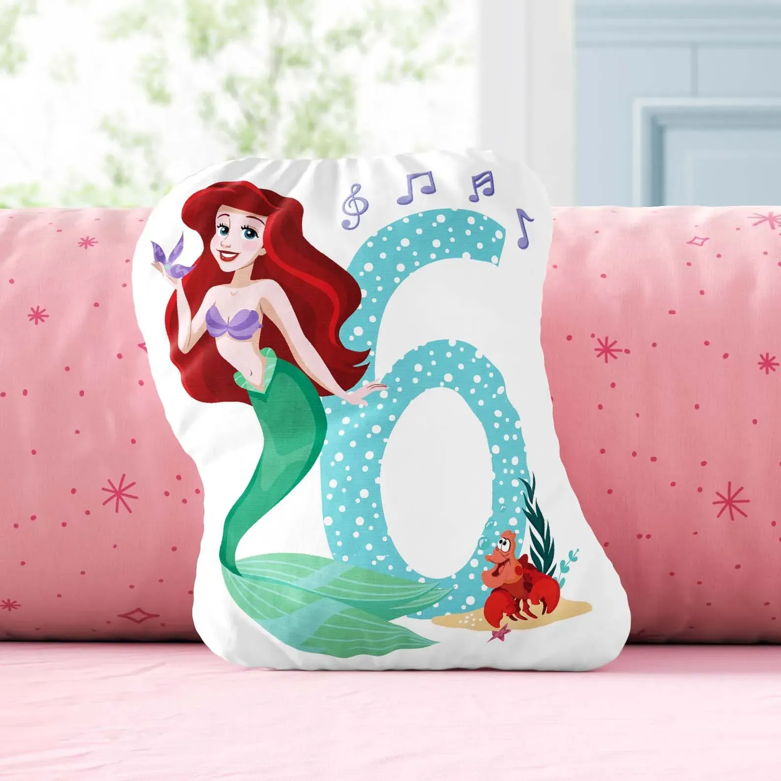 Almofada Mesversário 06 meses Princesas Disney