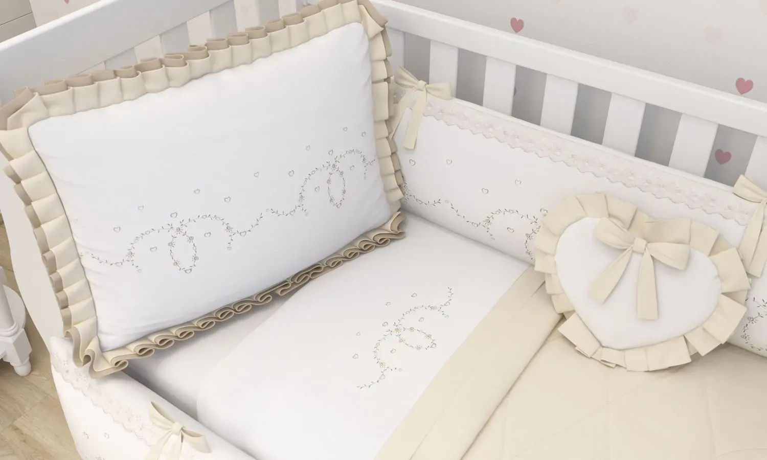 Kit Berço Alice Bege