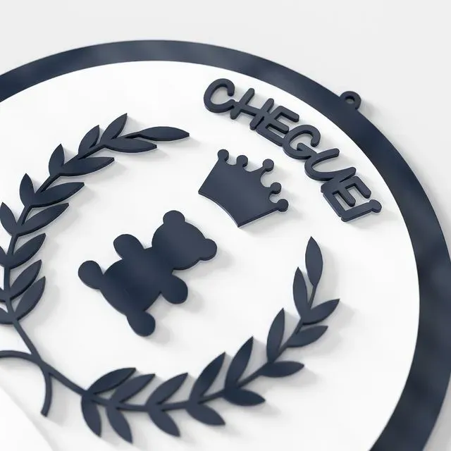 Porta Maternidade Personalizado Realeza Marinho - Matheus