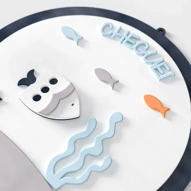 Porta Maternidade Personalizado Fundo do Mar - Benício