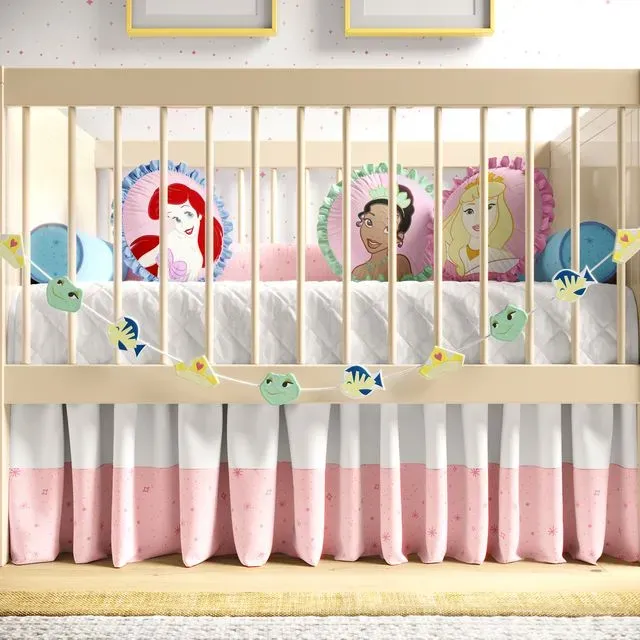 Varal Decorativo Coroa de Princesa, Linguado e Princesa Tiana Sapo