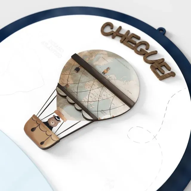 Porta Maternidade Personalizado Teddy Pelo Mundo - Lucas