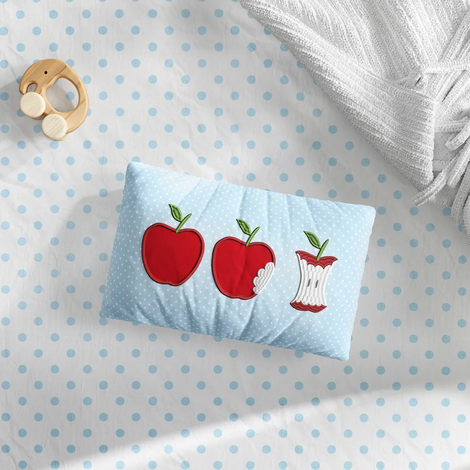 Almofada Retangular Maçãs Vermelhas