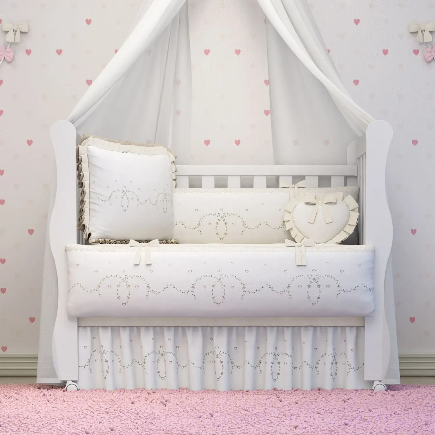 Kit Berço Alice Bege