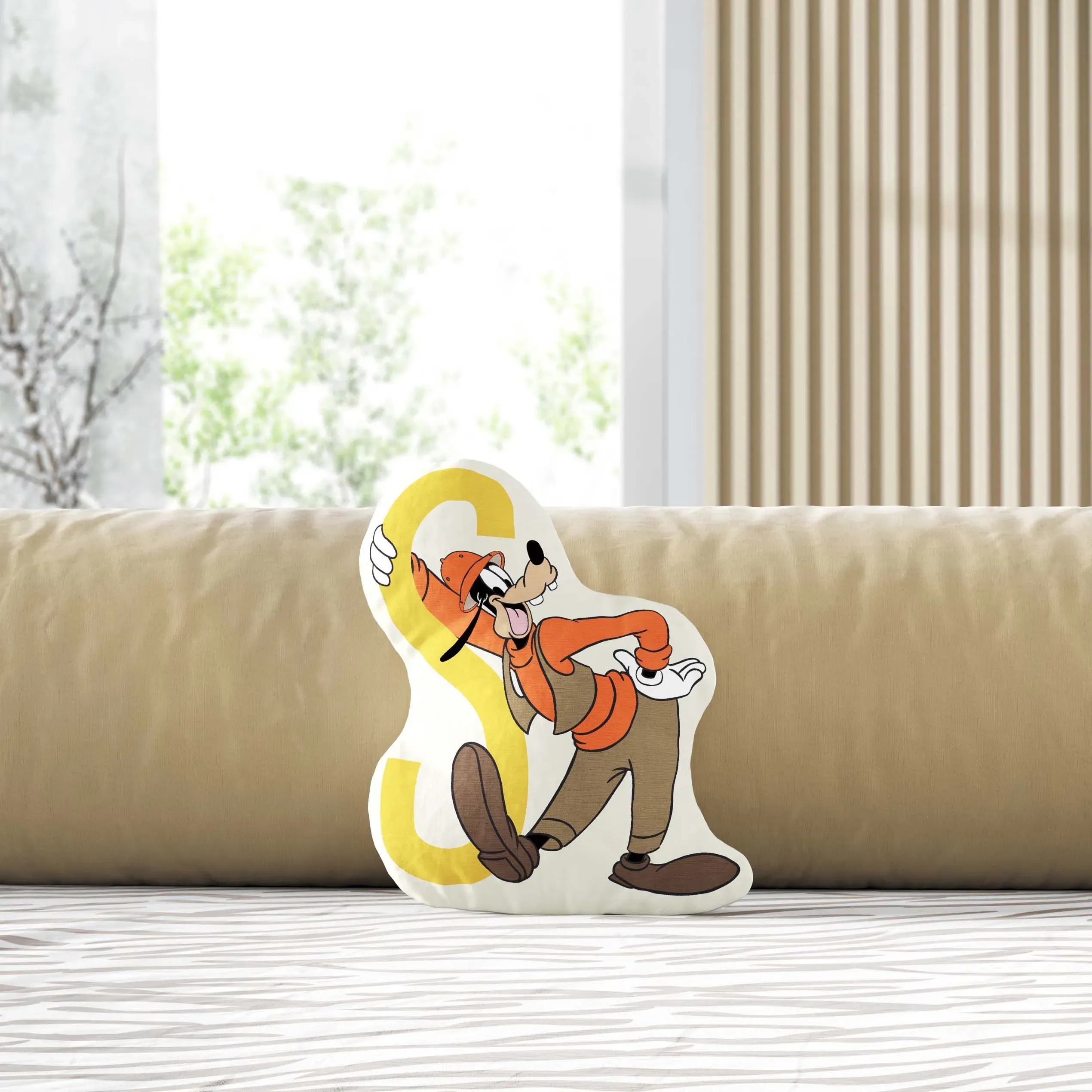 Almofada Pateta Safári Letra S 20cm