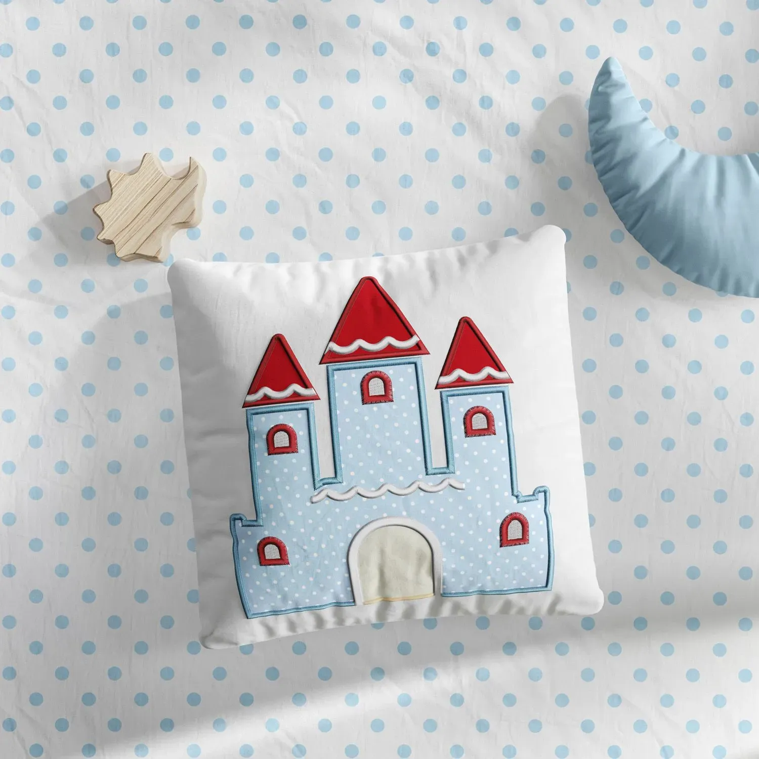 Almofada Quadrada Castelo da Branca de Neve