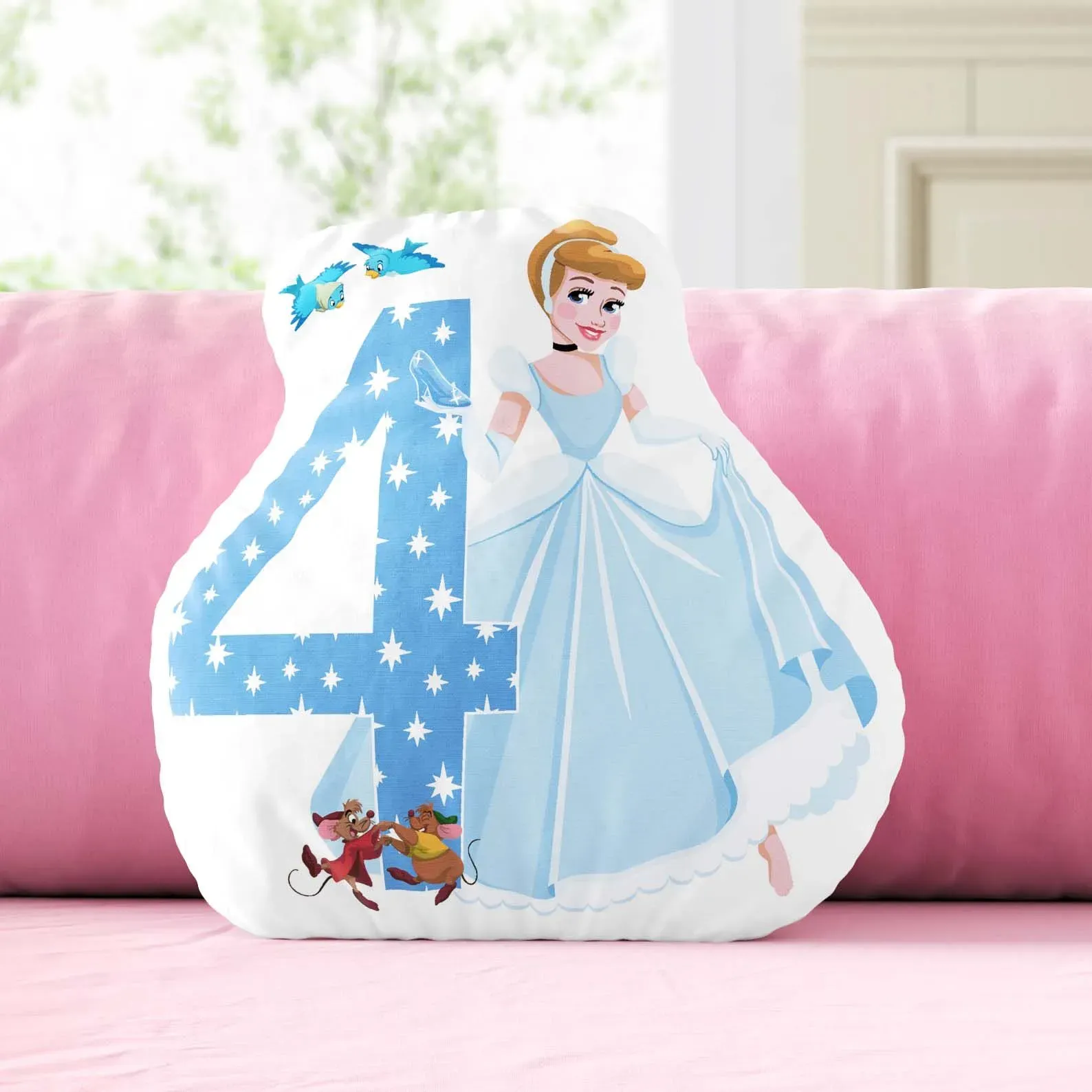 Almofada Mesversário 04 meses Princesas Disney